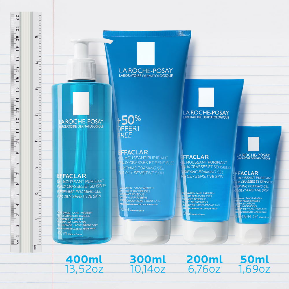 La Roche-Posay Effaclar Gel Moussant Purifiant Nettoyant & Démaquillant
