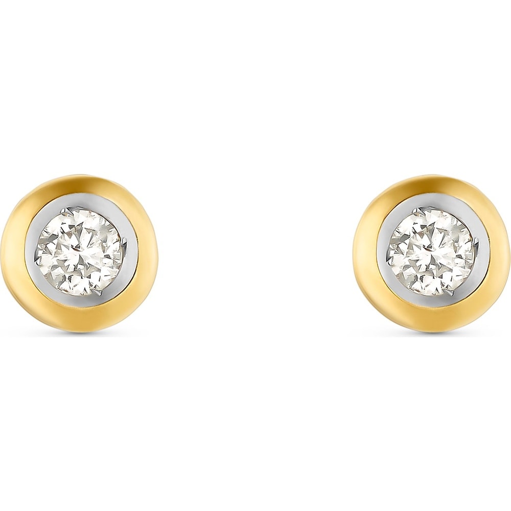 Valeria Boucles d'oreilles à fermoir à poussette 375 Or jaune Boucles d'oreilles
