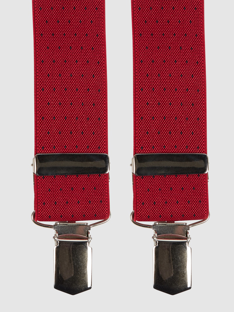 Hosenträger in X-Form in rot
