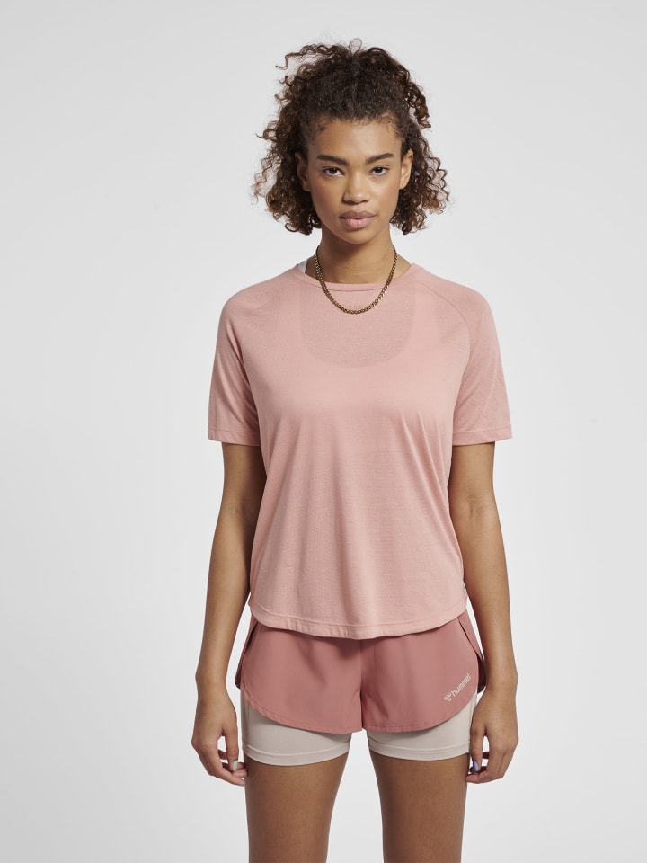 Hummel Hummel T-Shirt Raglanärmel Hmlmt Vanja Multisport Damen in ROSE TAN günstig kaufen XS