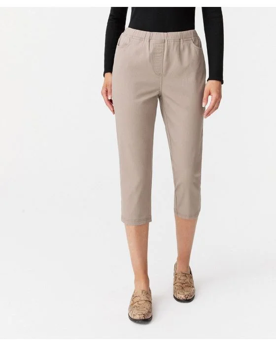 Pantacourt gabardine extensible