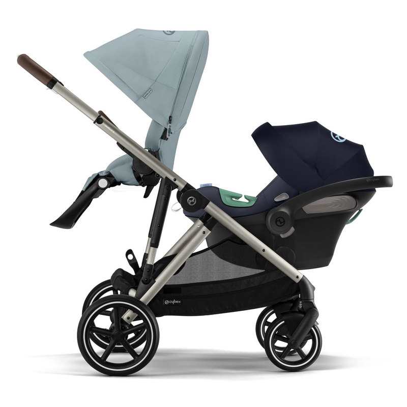 Poussette tout terrain Gazelle S sky blue chassis taupe Cybex