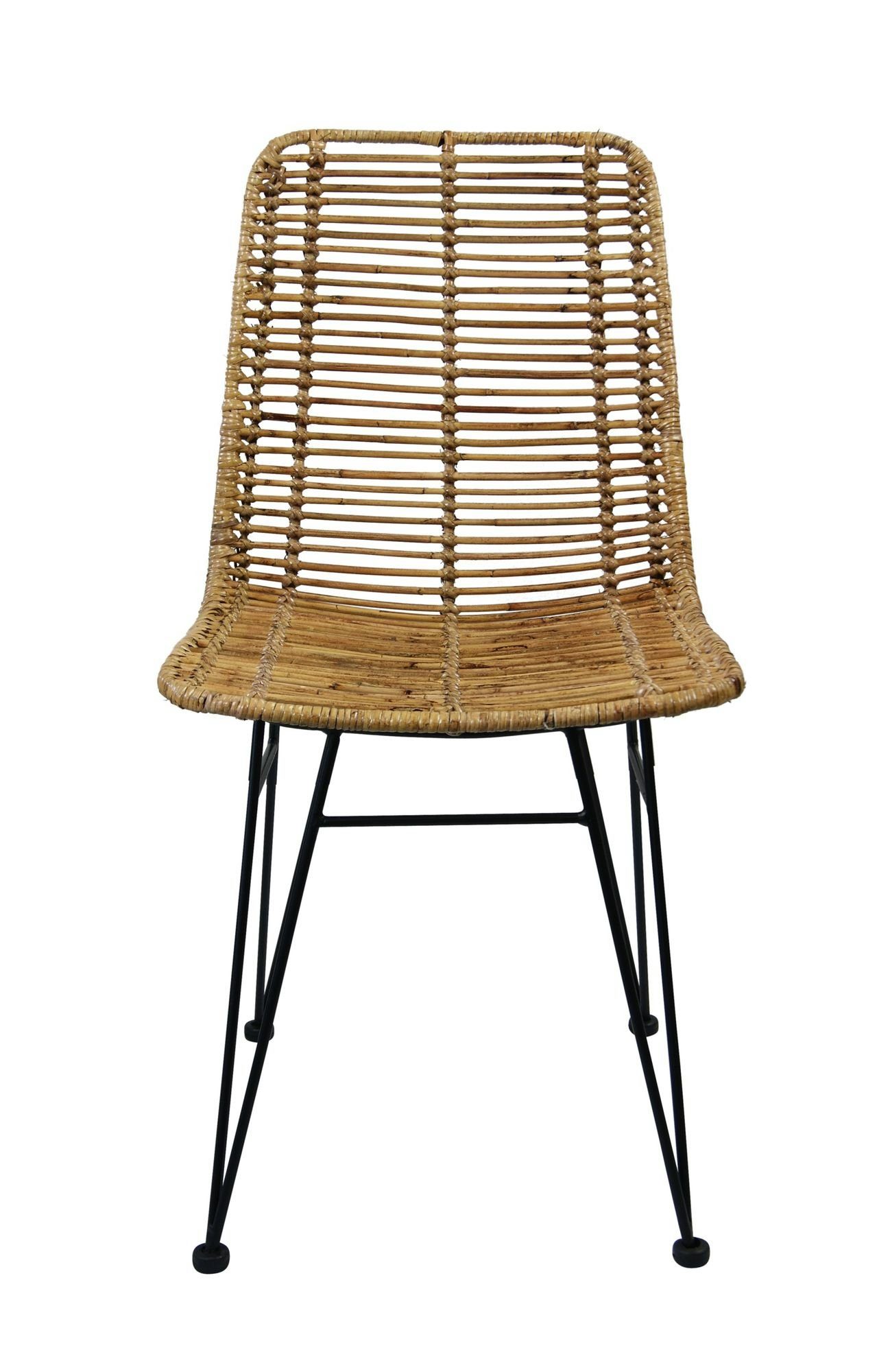animal-design Rattanstuhl, Rattanstuhl MAGY moderner Flechtstuhl Korb Stuhl Esszimmer Wohnzimmer hellbraun oder schwarz
