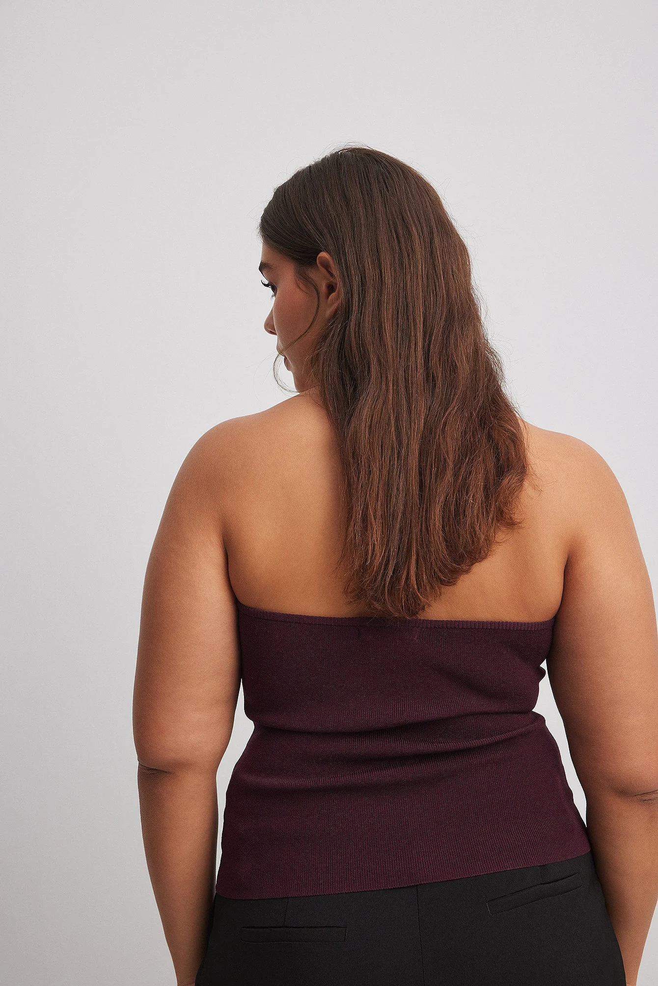 Bandeau-Top aus Feinstrick