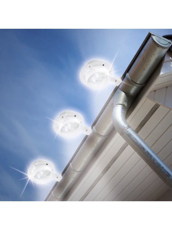EASYmaxx Dachrinnen Leuchten, 3er-Set Carport Außen Beleuchtung Sensor günstig kaufen onesize