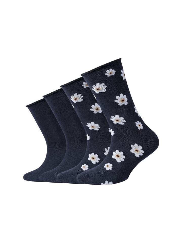 S. Oliver Socken 4er Pack silky touch in blau günstig kaufen
