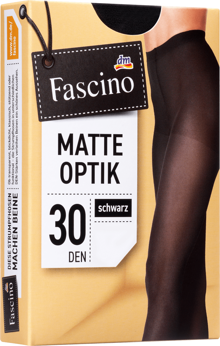 Strumpfhose matt schwarz Gr. 42/44, 30 DEN, 1 St