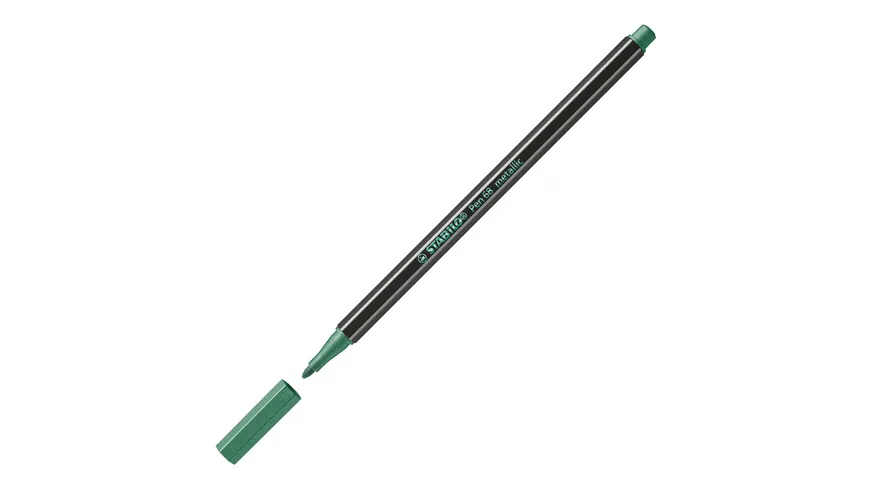STABILO® Premium Metallic-Filzstift - STABILO Pen 68 metallic - Einzelstift - metallic grün metallic grün