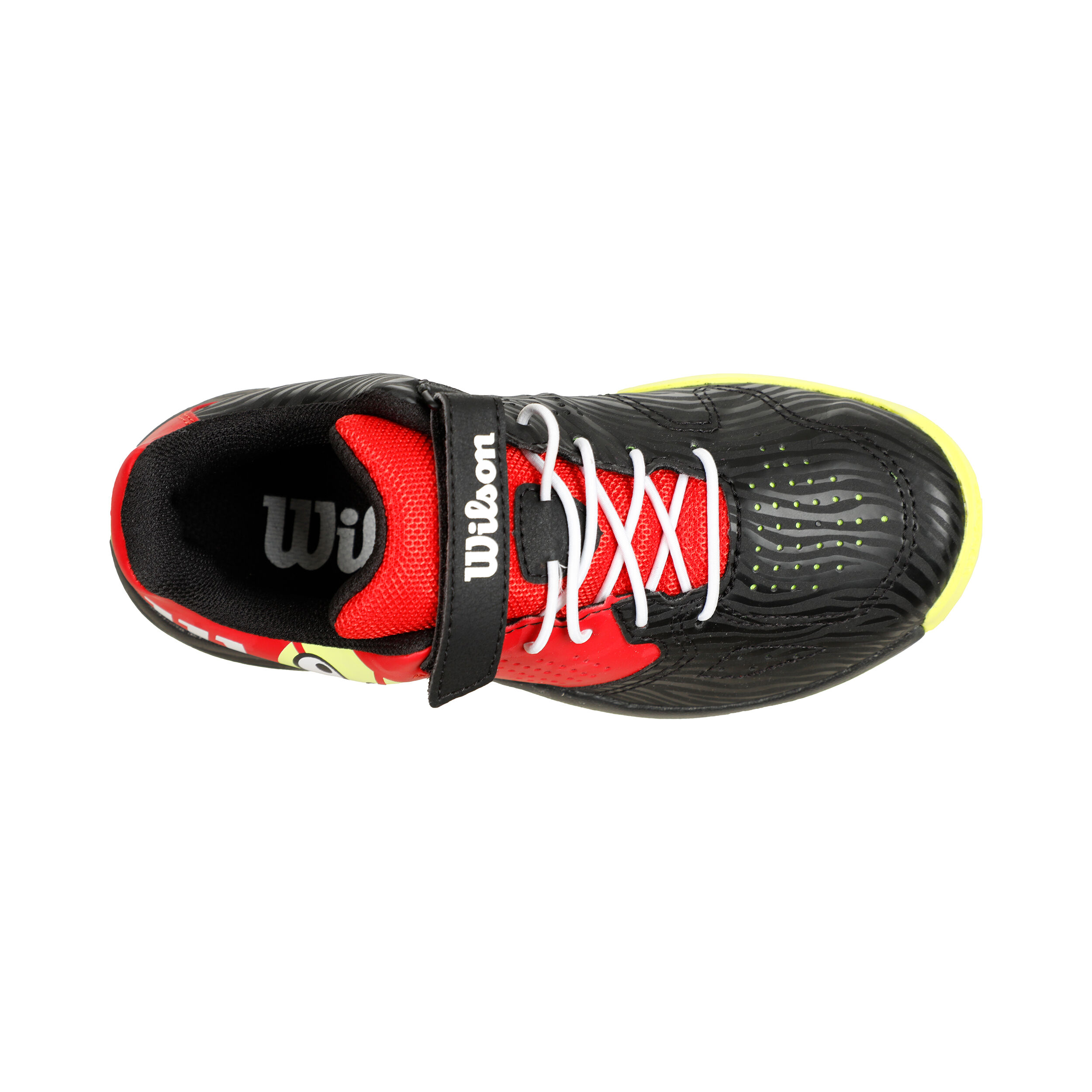 Kaos Allcourtschuh Kinder - Schwarz, Rot