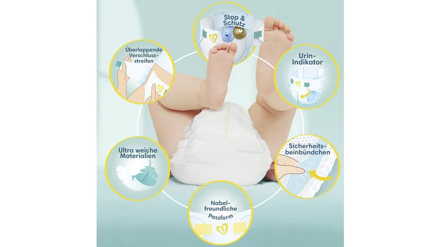 Pampers Premium Protection Windeln Gr. 1 2-5kg Monatsbox