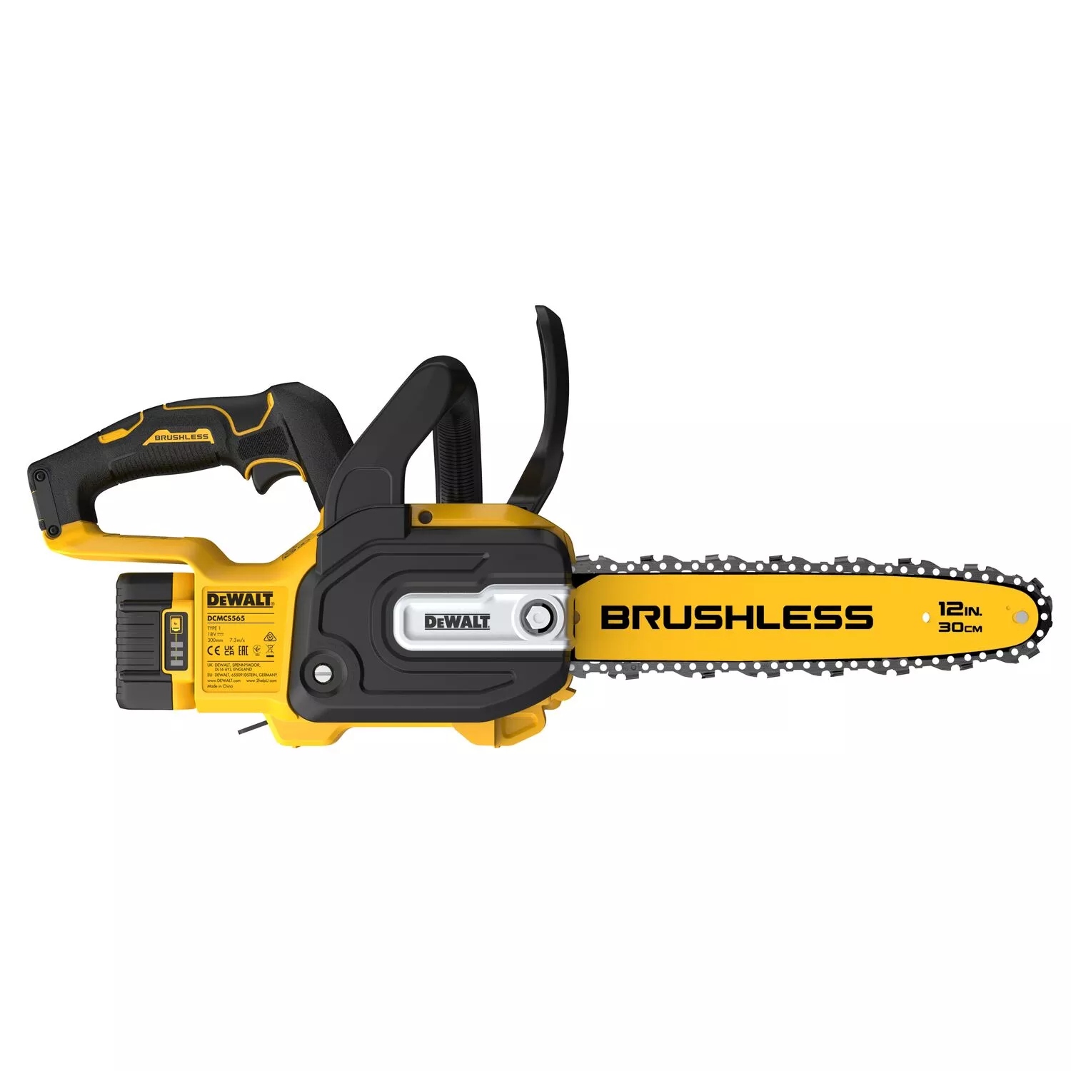 DeWalt DCMCS565P1-QW Akku-Kompakt-Kettensäge 30 cm 18 V XR Brushless 1x 5,0 Ah Akku und Ladegerät im Lieferumfang enthalten