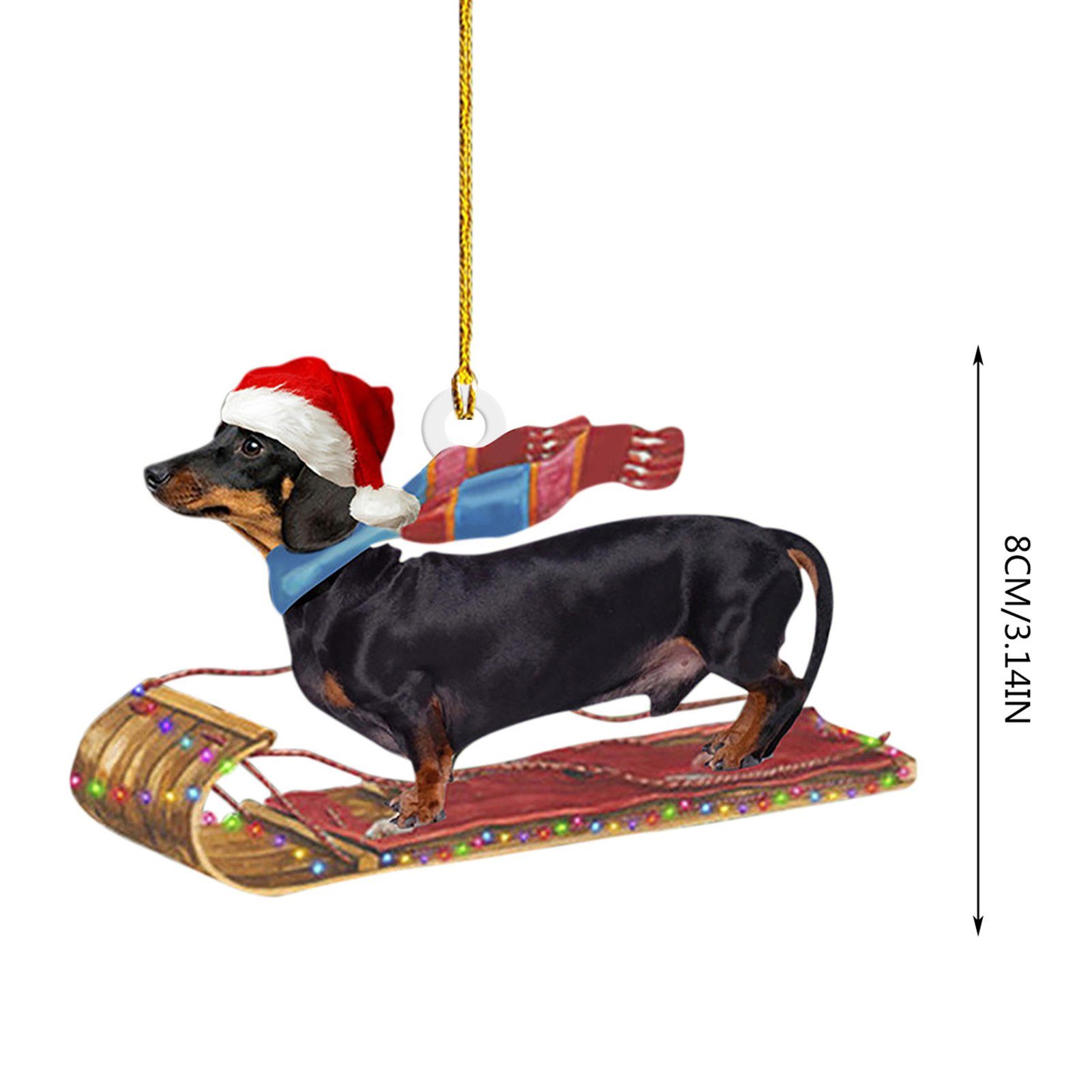 Rutaqian Christbaumschmuck Weihnachts-Anhänger Hängeornamente Weihnachtsanhänger Verzierung Deko