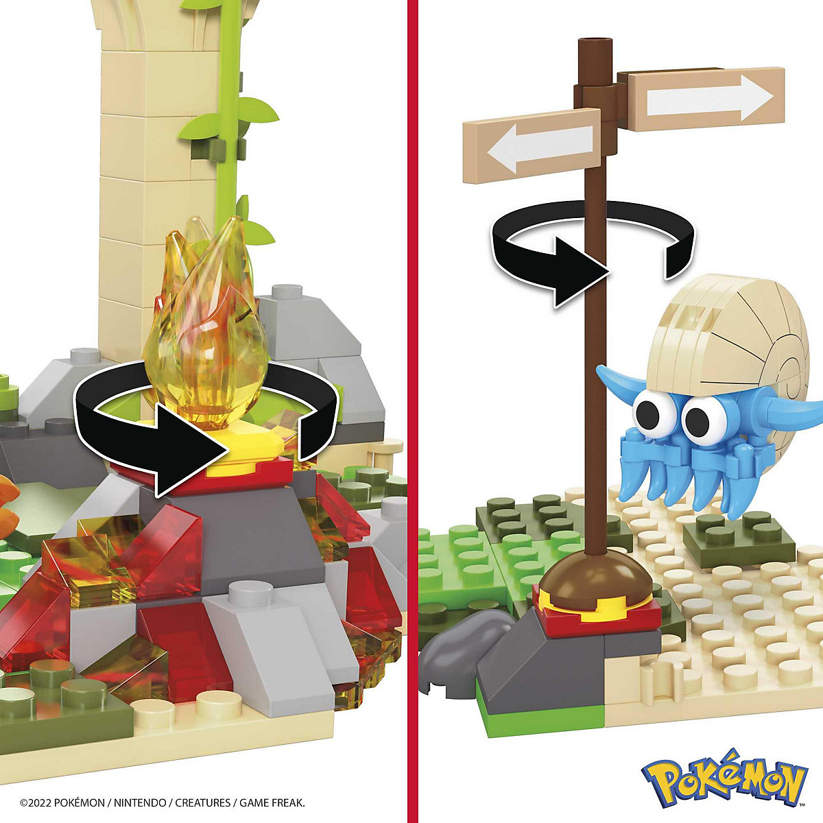 Mega Construx Pokémon Dschungel-Ruinen Bauset, Konstruktions-Spielzeug