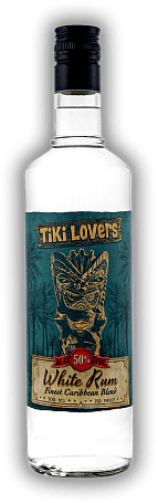 Tiki Lovers White Rum Jamaika / Trinidad 50% Tiki Lovers White Rum Jamaika / Trinidad 50% Ein Blend aus charaktervollen Einzelrums destilliert in Jamaika und Trinidad. 0,7	 Liter - Vol 50%