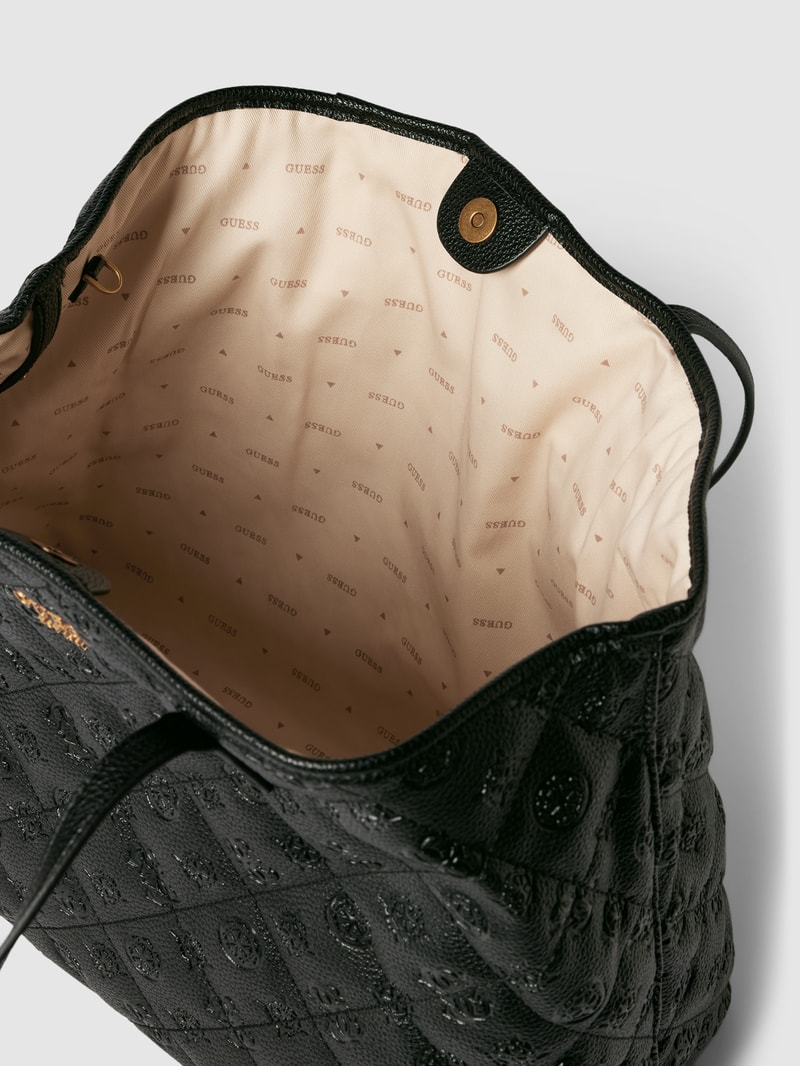 Shopper mit Strukturmuster Modell 'VIKKY LARGE' in schwarz