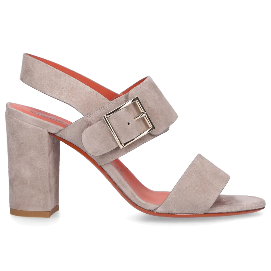 Santoni - Sandalen 58733 Veloursleder grau - grau
