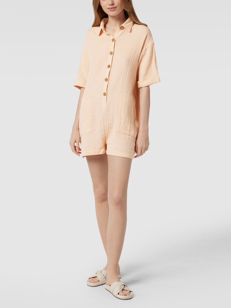 Playsuit mit Eingrifftaschen in hellrosa