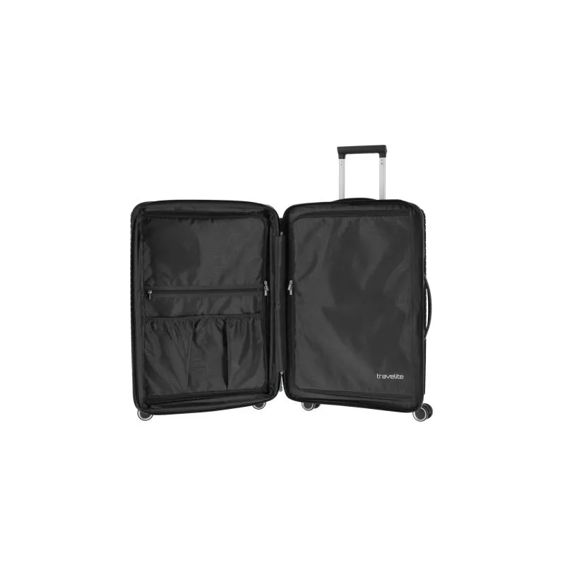 Travelite ORBITA Trolley M (67cm) mit 4 Rollen - Schwarz