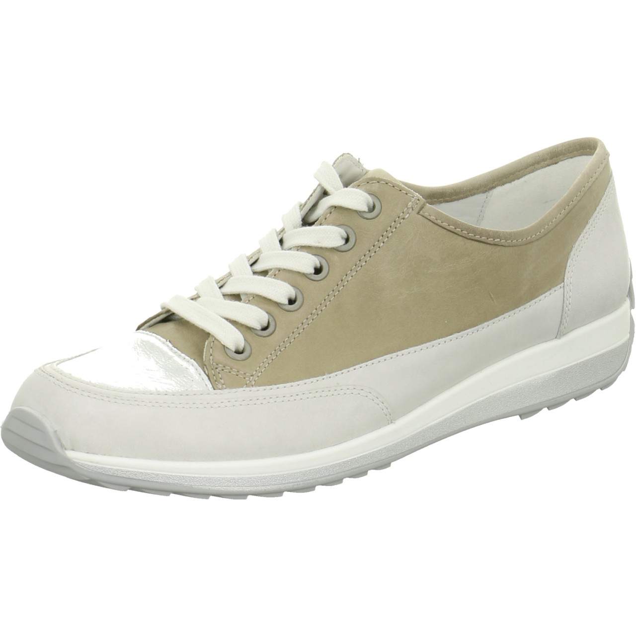 ARA Freizeit Schnürer grau cloud/silver/fossil Sportycalf