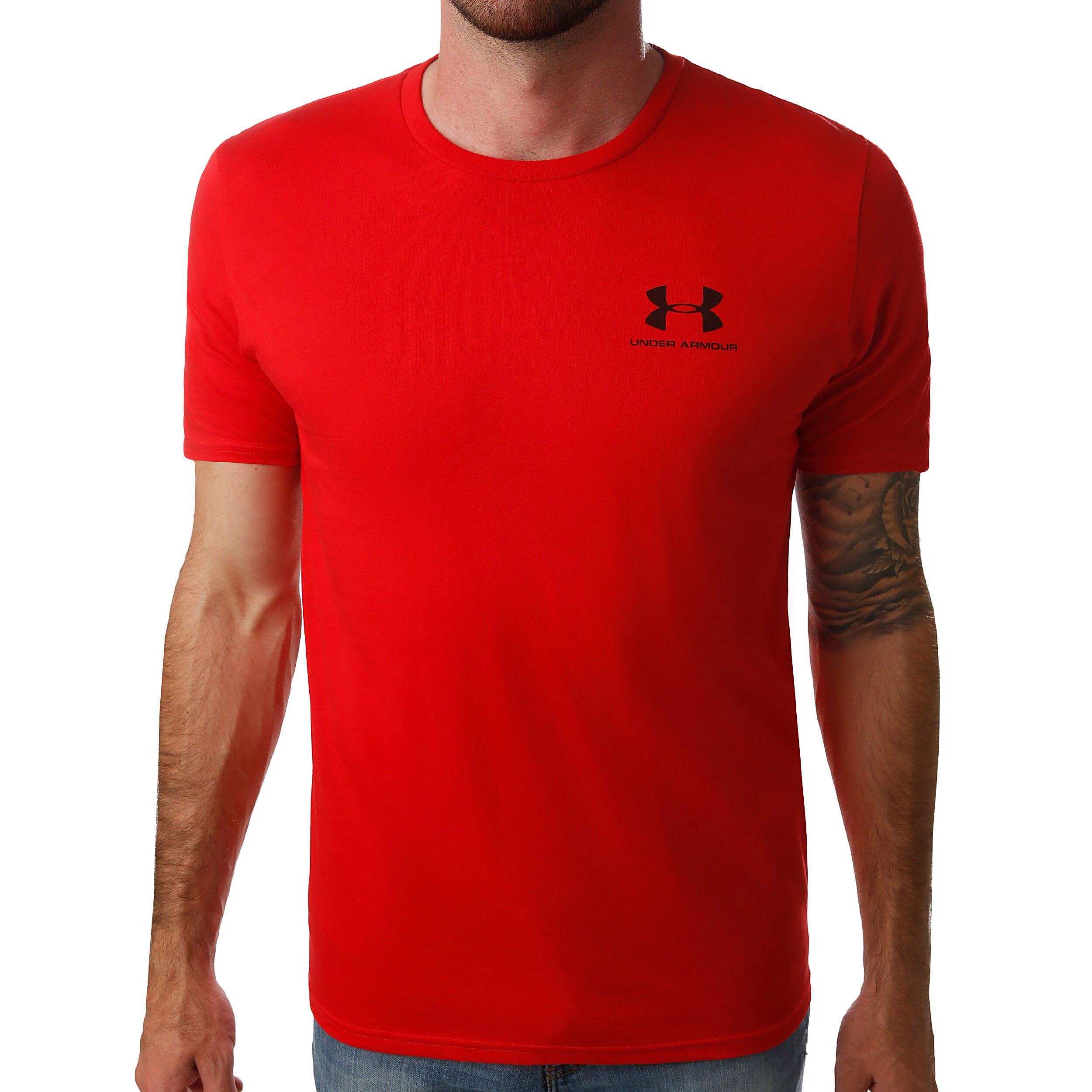 Sportstyle Left Chest T-Shirt Herren - Rot, Schwarz