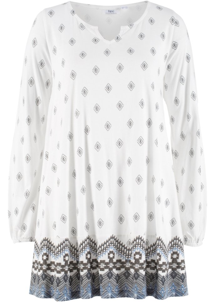 Extra weite Shirt-Tunika, Langarm