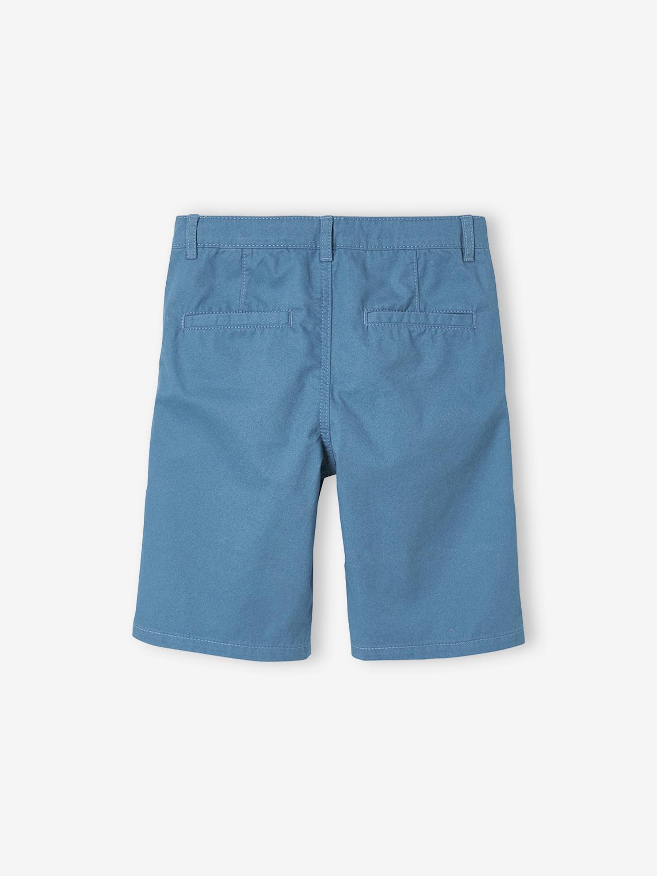 Bermuda chino garçon bleu
