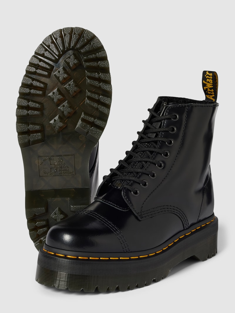 Stiefel mit Plateausohle Modell 'Sinclair' in schwarz