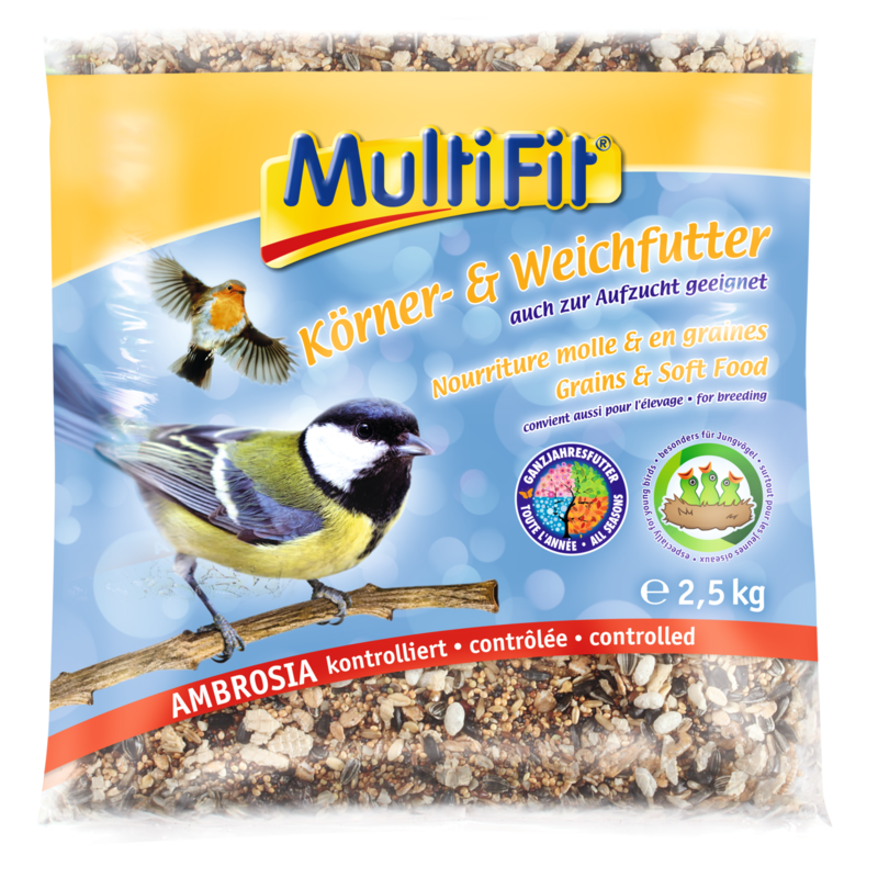 MultiFit Wildvogelfutter MultiFit Körner- und Weichfutter 2,5 kg