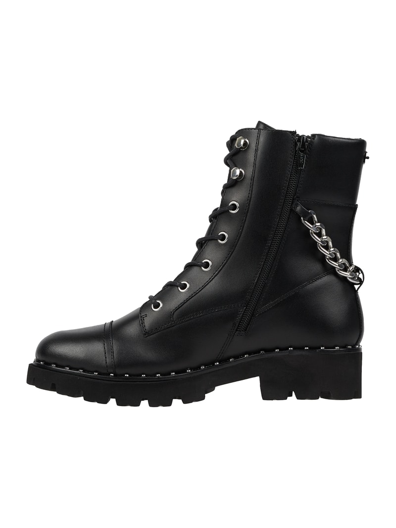 Boots aus Leder Modell 'Gandaria' in schwarz