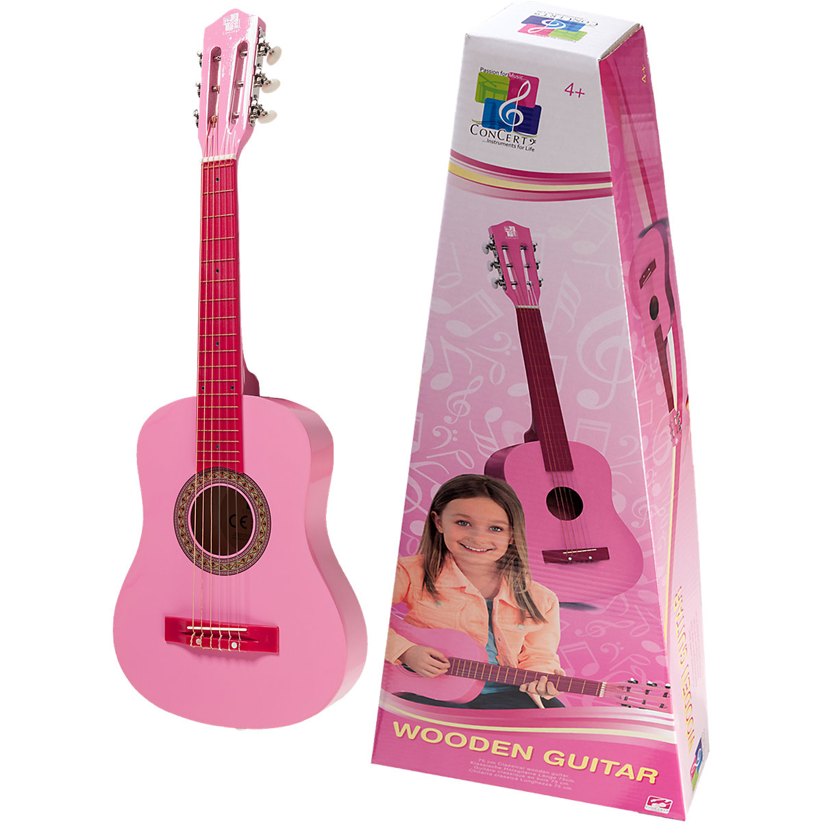 Gitarre Concerto pink, 75 cm