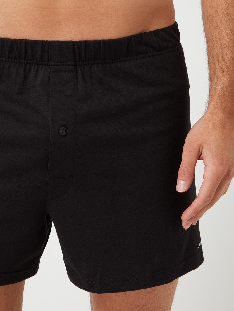 Boxershorts aus Single Jersey in schwarz