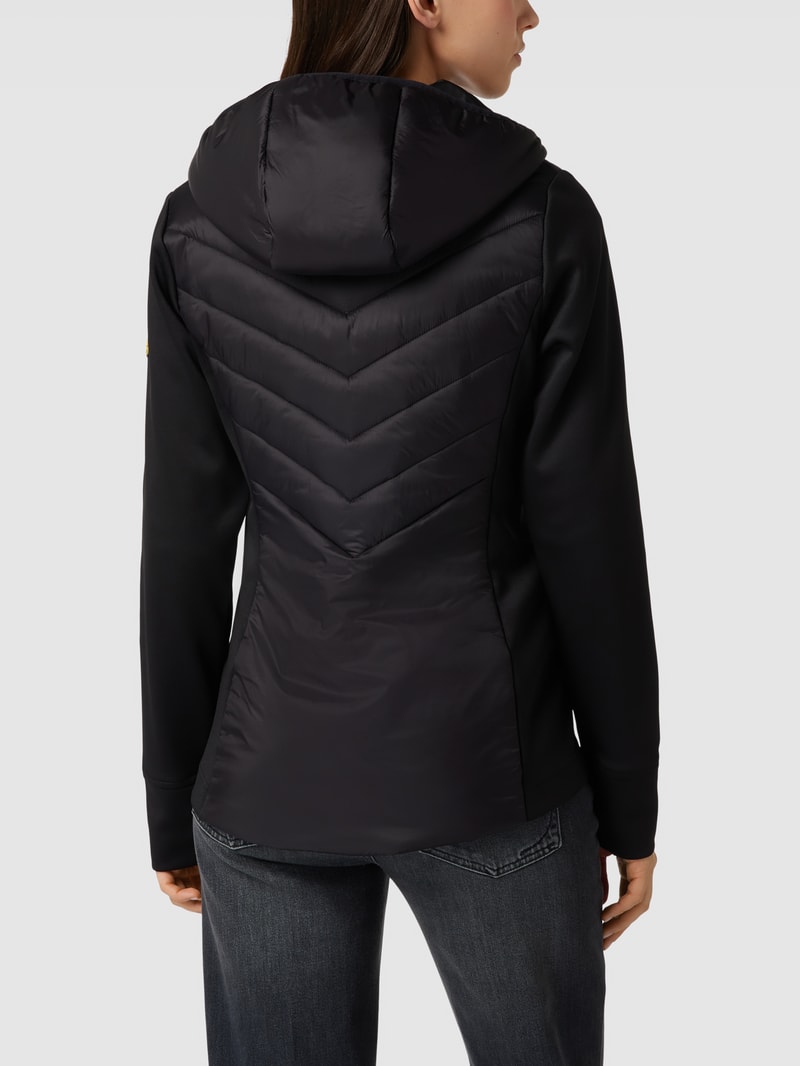Jacke mit Label-Details Modell 'Alonso' in schwarz