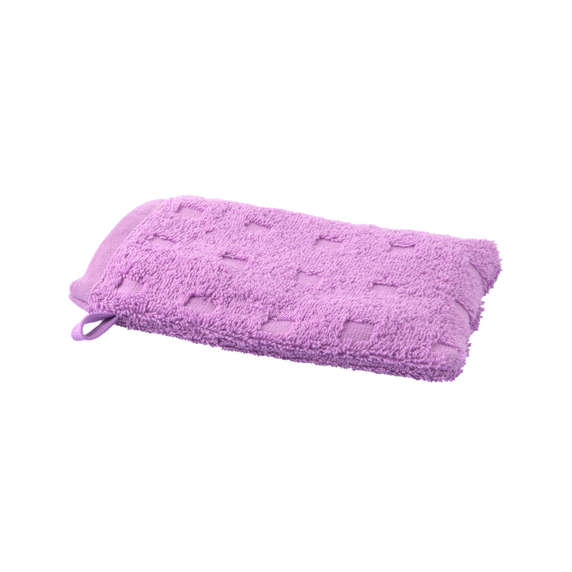 Waschhandschuh mit grafischer Struktur