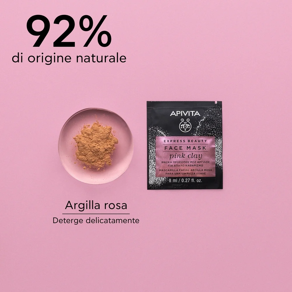 Express Beauty - Mască facială de curățare delicată cu argilă roz - Mască facială purificatoare