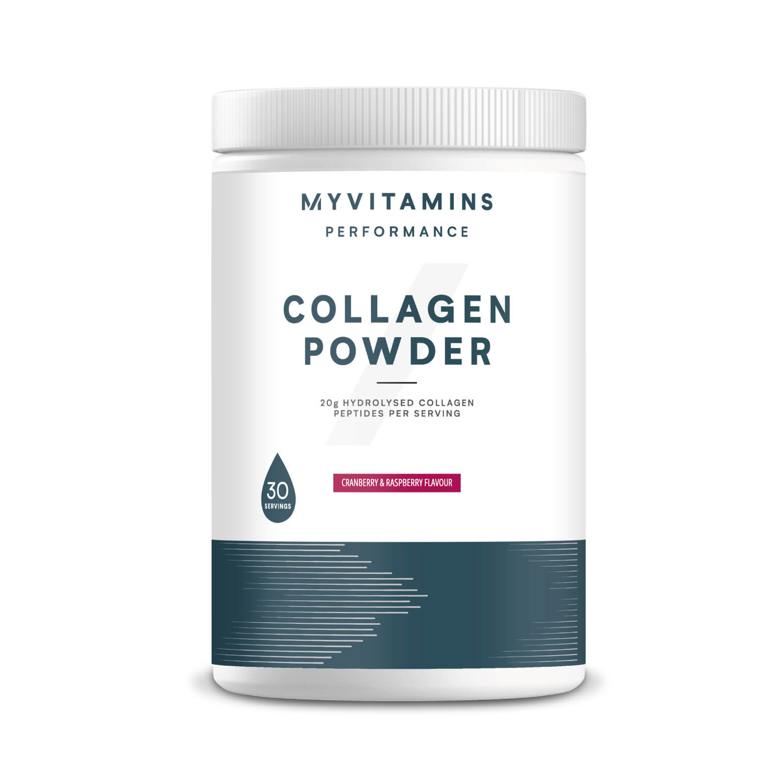 Myvitamins Collagen Powder, Cranberry and Raspberry, 650g