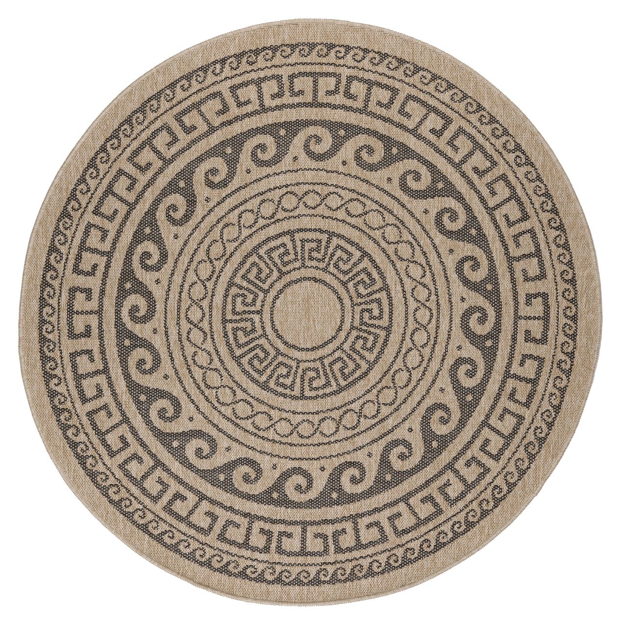 Ayyildiz Teppich, COMILLA 0887, BLACK, 120 x 120 cm