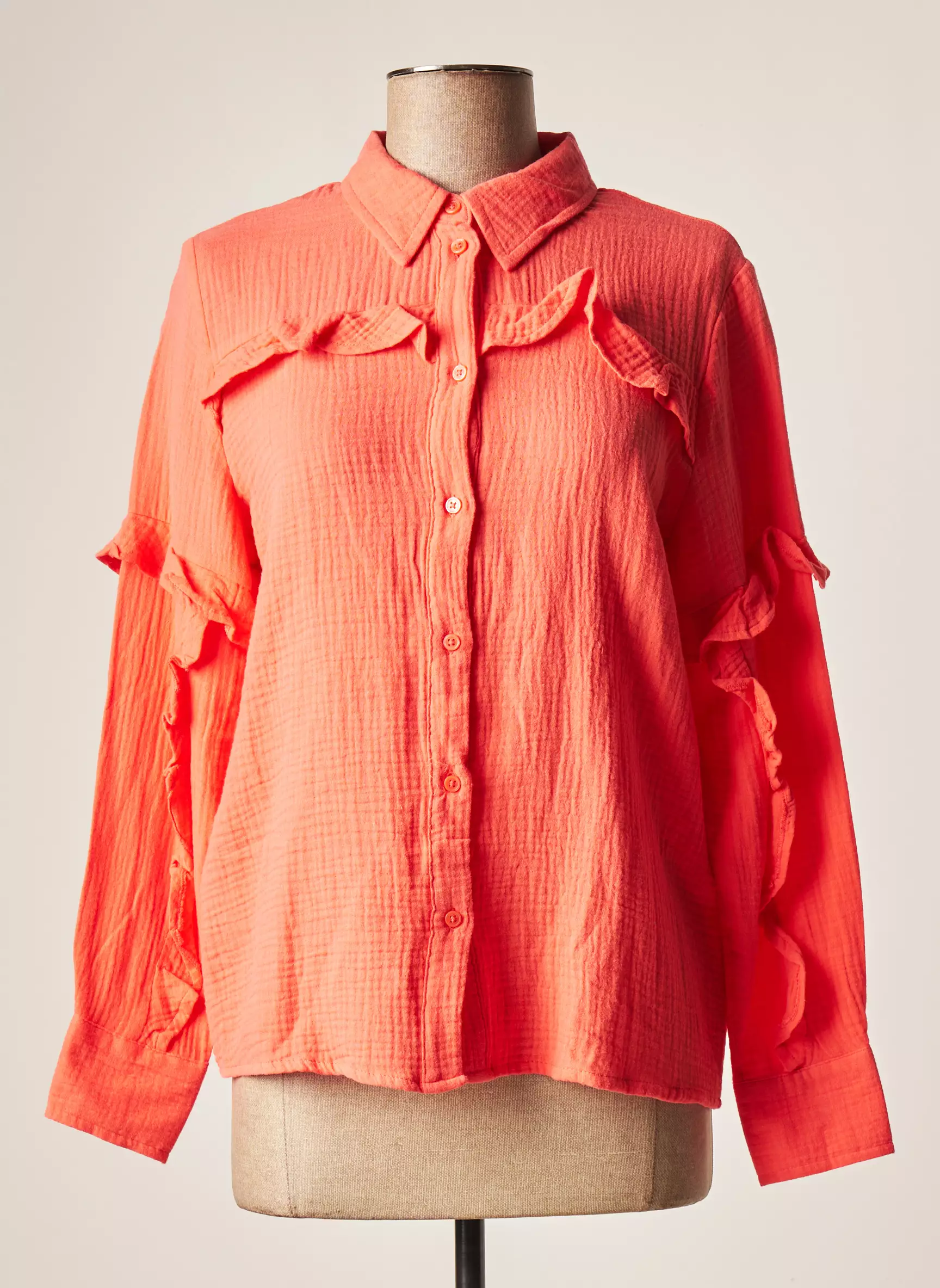 Only Chemisiers Femme couleur orange