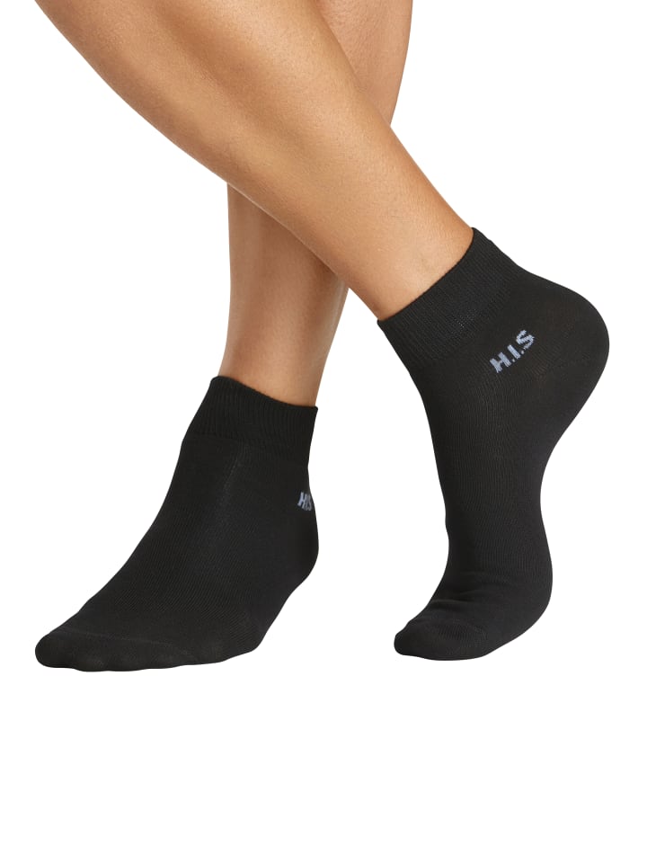 H.I.S Kurzsocken in 10x schwarz günstig kaufen