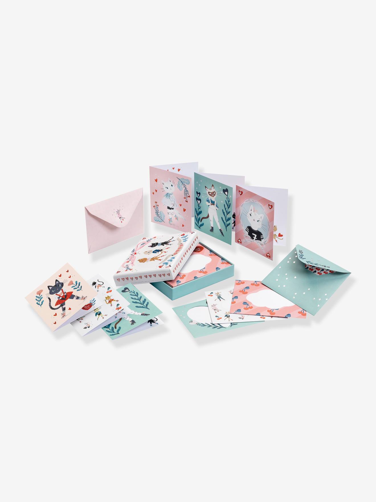 Djeco Kinder Grußkarten-Set LUCILLE DJECO - grün