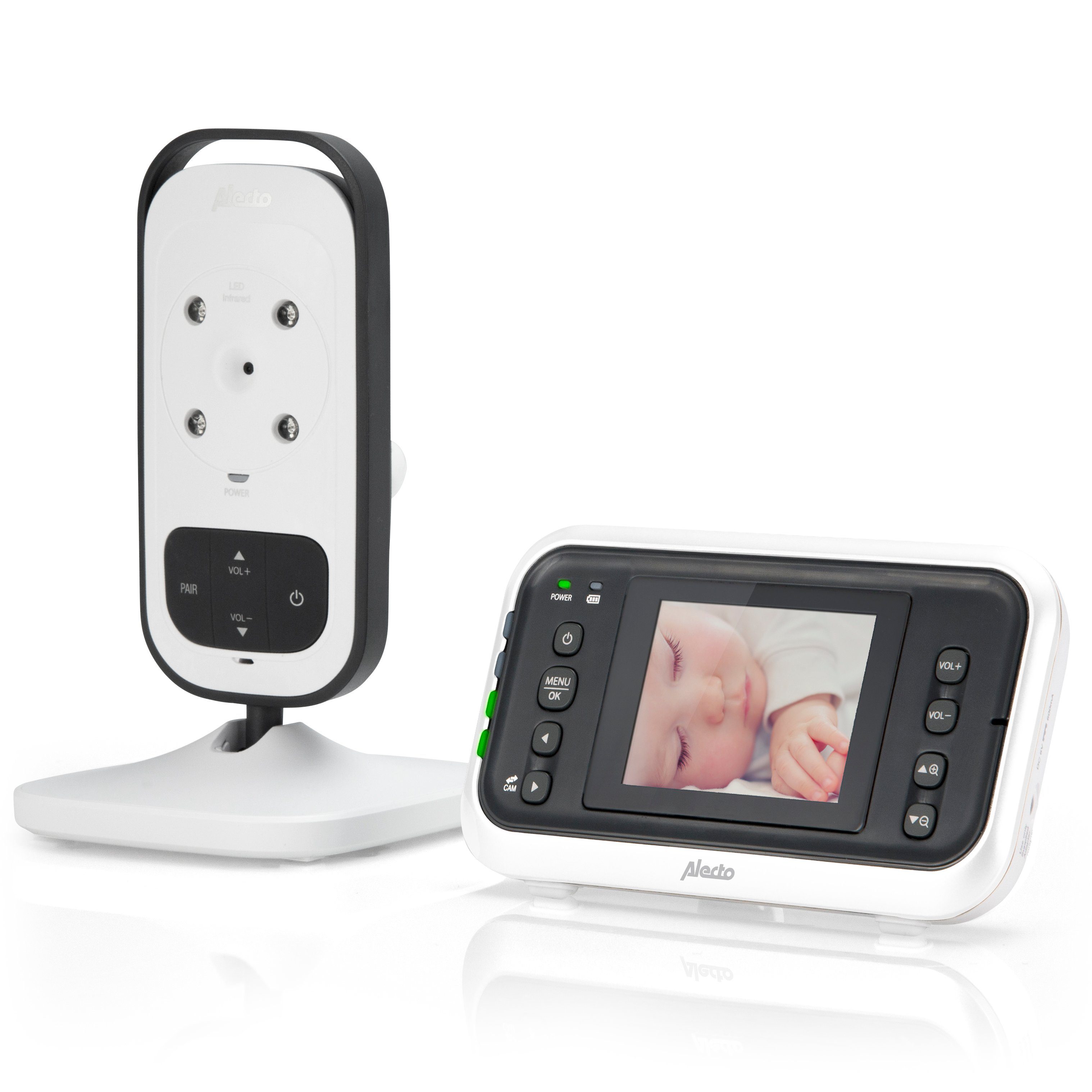 Alecto Video-Babyphone DVM-75, 2-tlg., 2.4