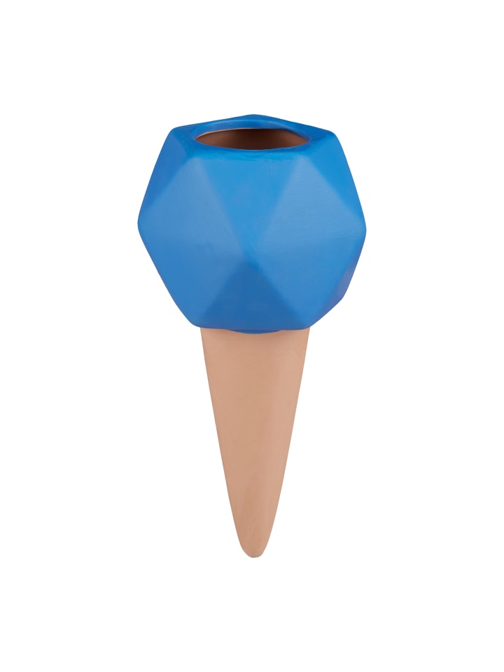 relaxdays 4 x Tonspitzen Bewässerung in Terrakotta/ Blau günstig kaufen onesize