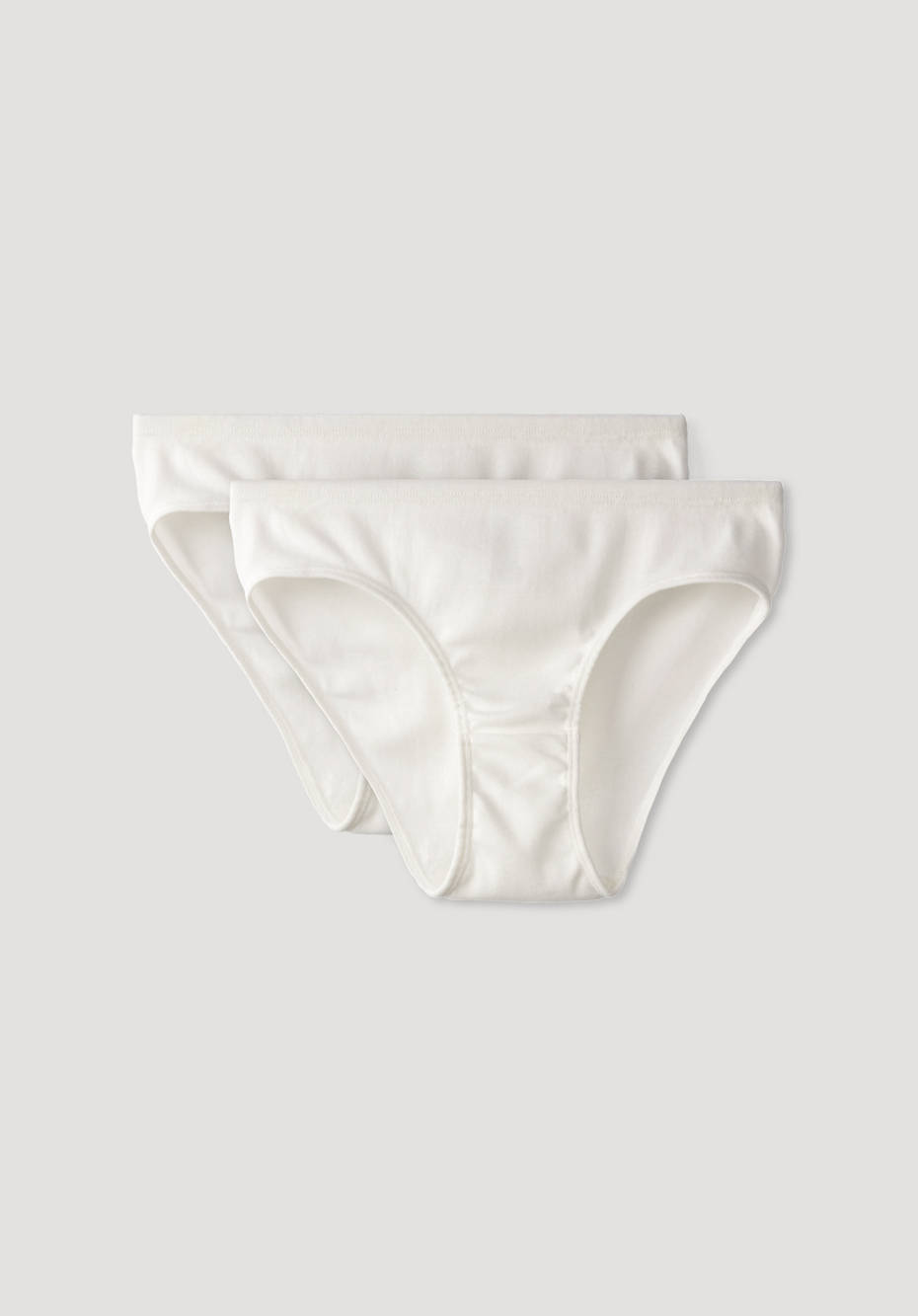 Slip low cut im 2er-Set aus reiner Bio-Baumwolle