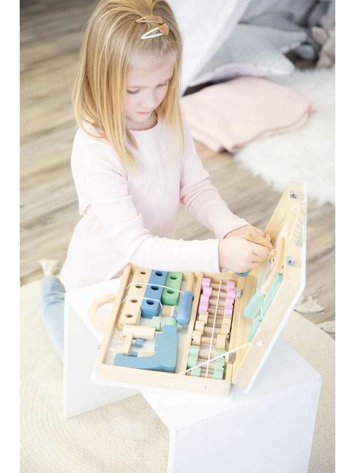 small foot Spielwerkbank Werkzeugkoffer Nordic (11505) in Mehrfarbig günstig kaufen onesize