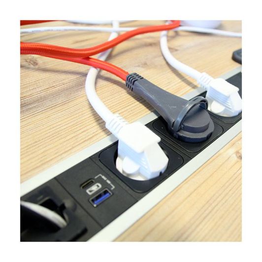 Chacon Stekkerdoos 5-voudig   2x USB-A – 1,5m kabel