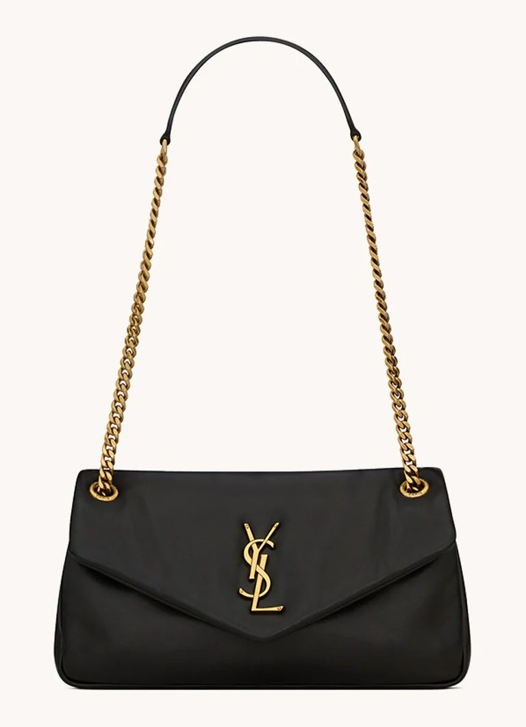 Geantă de umăr Saint Laurent Calypso din piele de miel