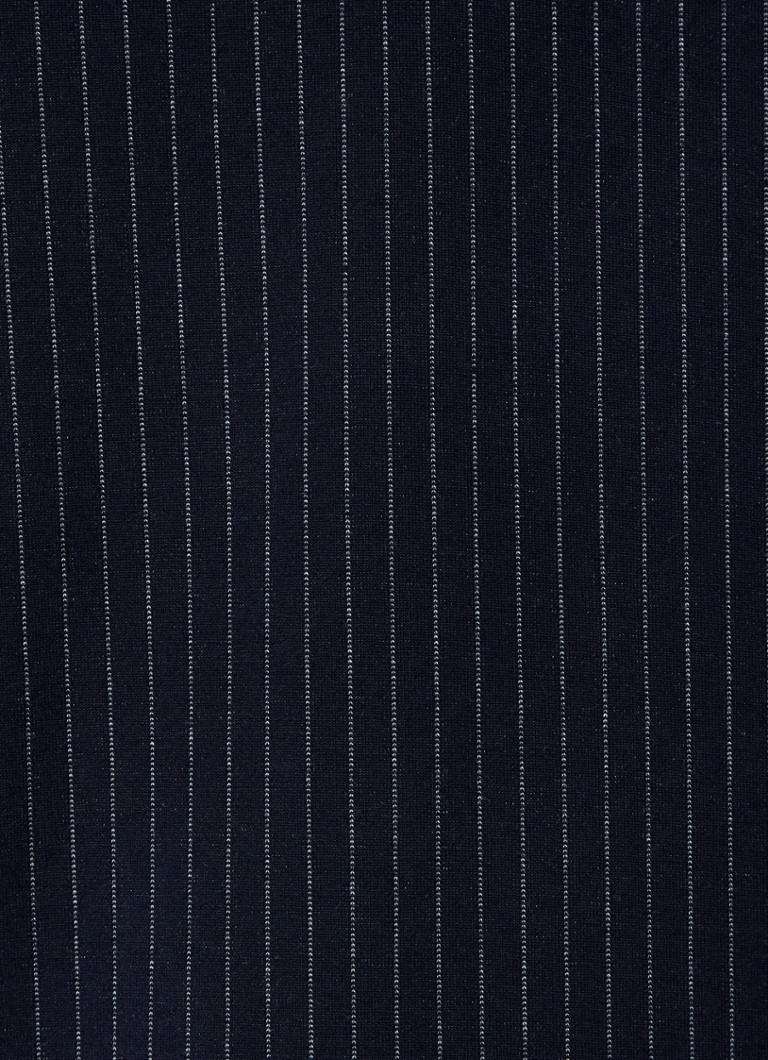 Emporio Armani džemper s tankim prugama i polo ovratnikom