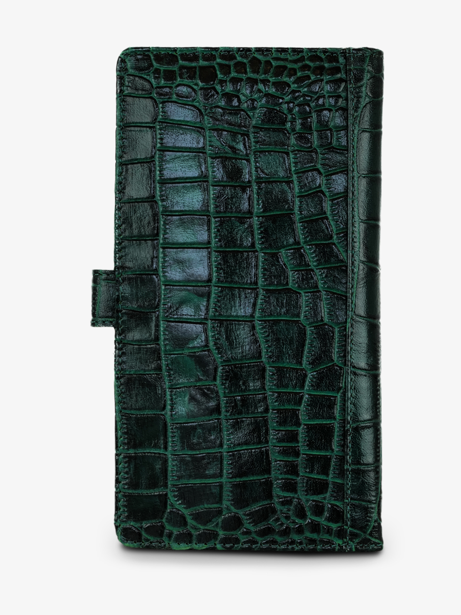 LePortefeuille Charlotte N°2 Alligator - Malachite
