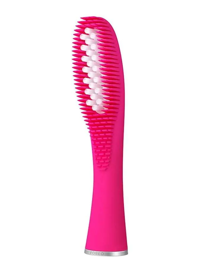 Cabezal de cepillo de dientes eléctrico sónico Foreo Hybrid Wave, color fucsia.