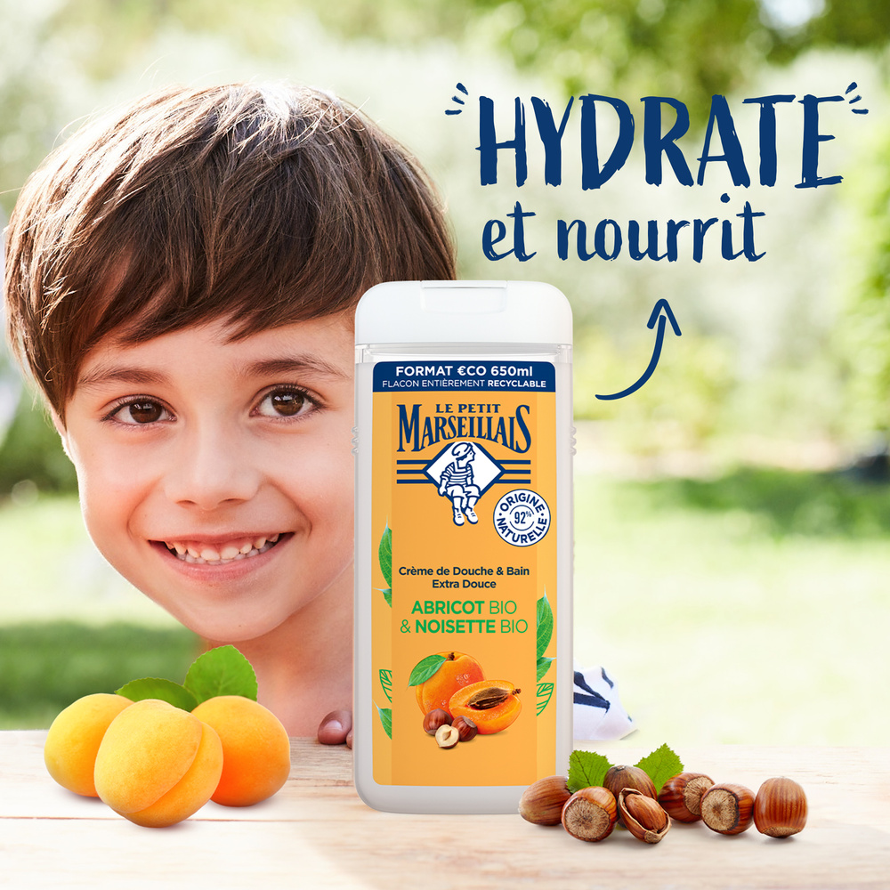 le petit marseillais LE PETIT MARSEILLAIS  DOUCHE EXTRA DOUXABRICOT BIO & NOISETTE BIO 650 ML Gel Douche