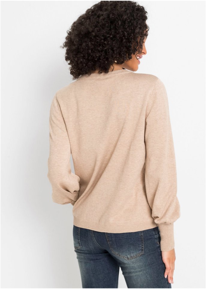 Pullover mit Ballon-Ärmel